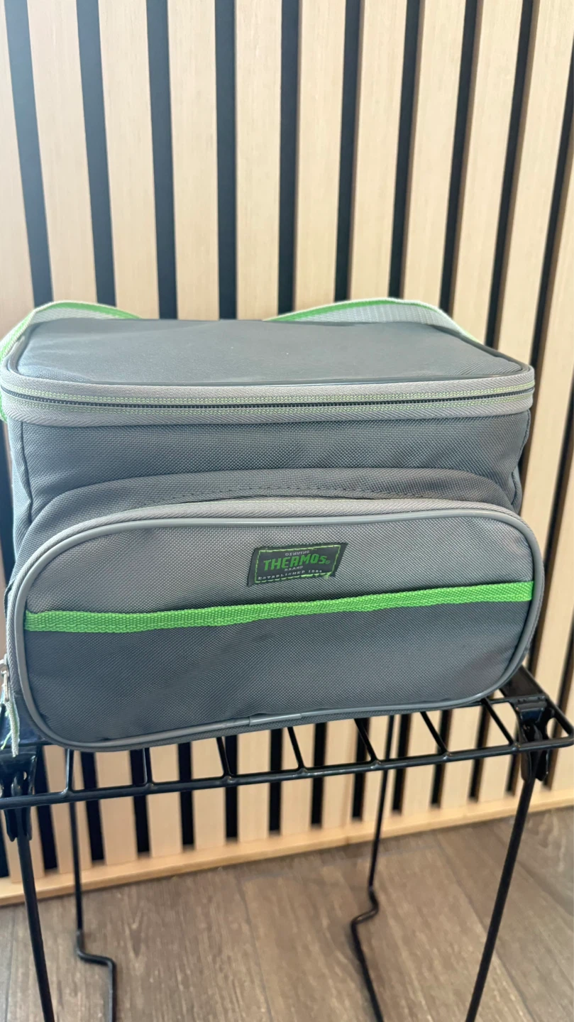 Thermos Lunch Bag Gray/Green Insulated Cooler