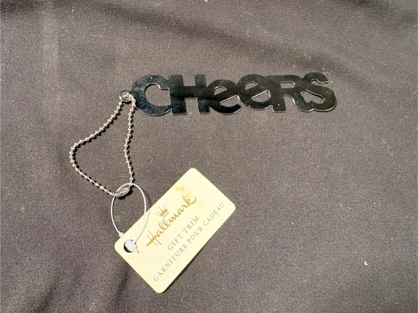 Hallmark Cheers Gift Trim Keychain