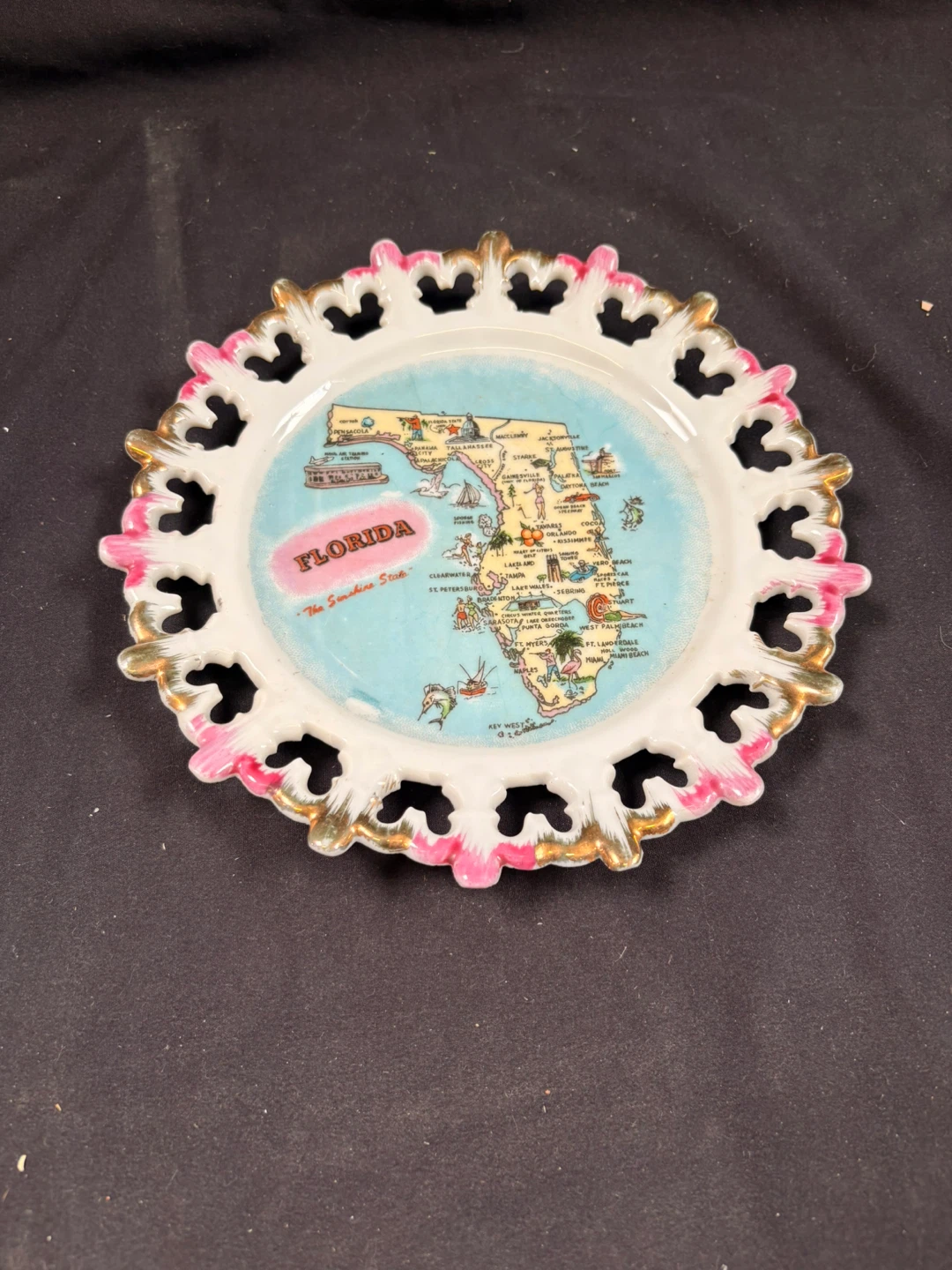 Decorative Florida Souvenir Plate