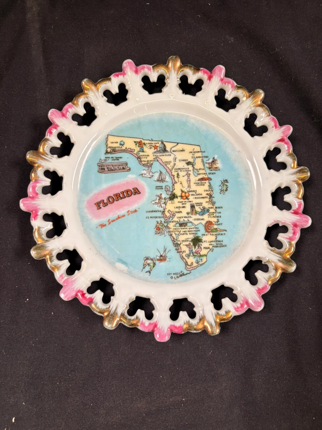 Decorative Florida Souvenir Plate - photo 2