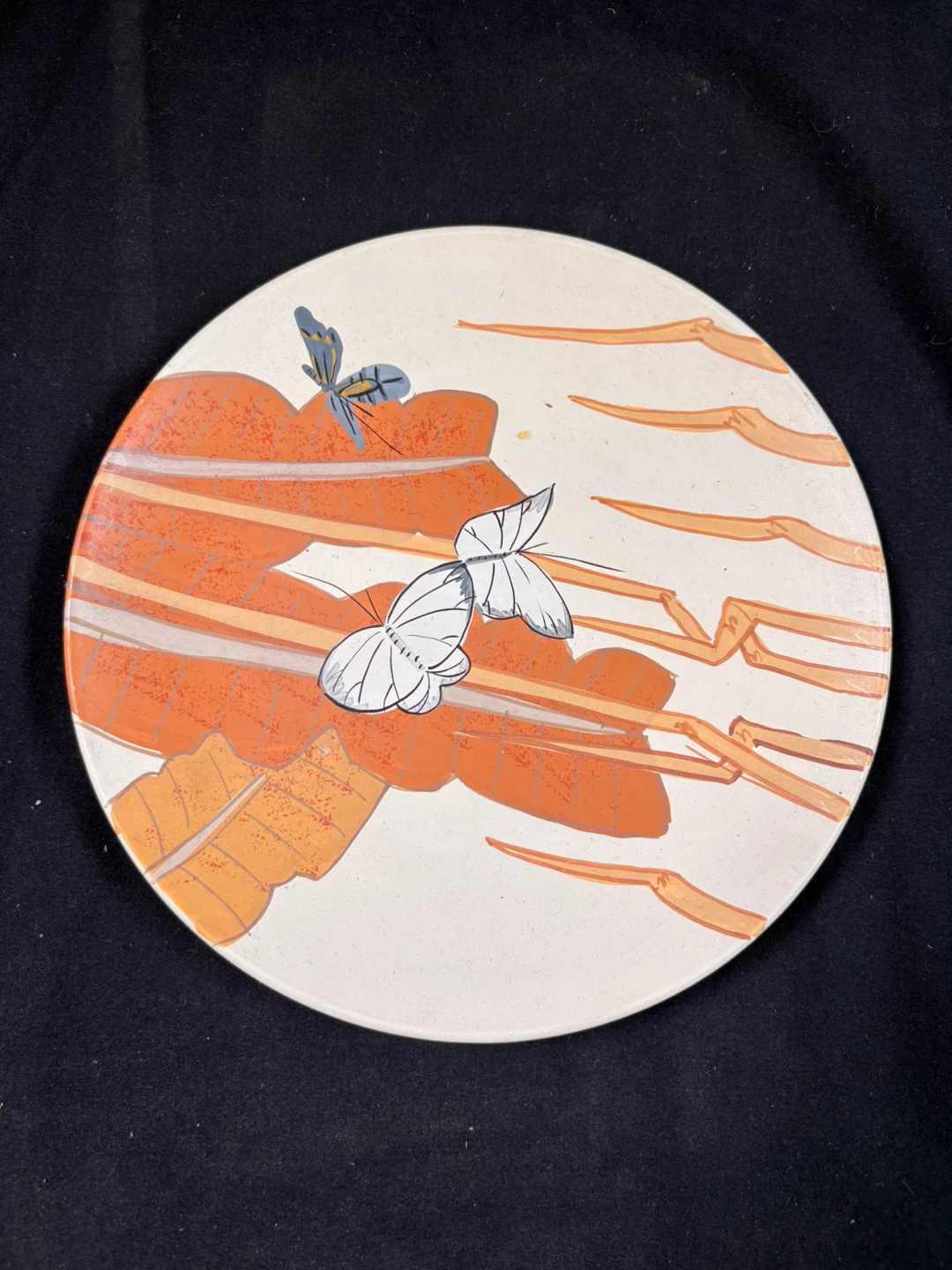 Decorative Plate with Butterfly Design - photo 3