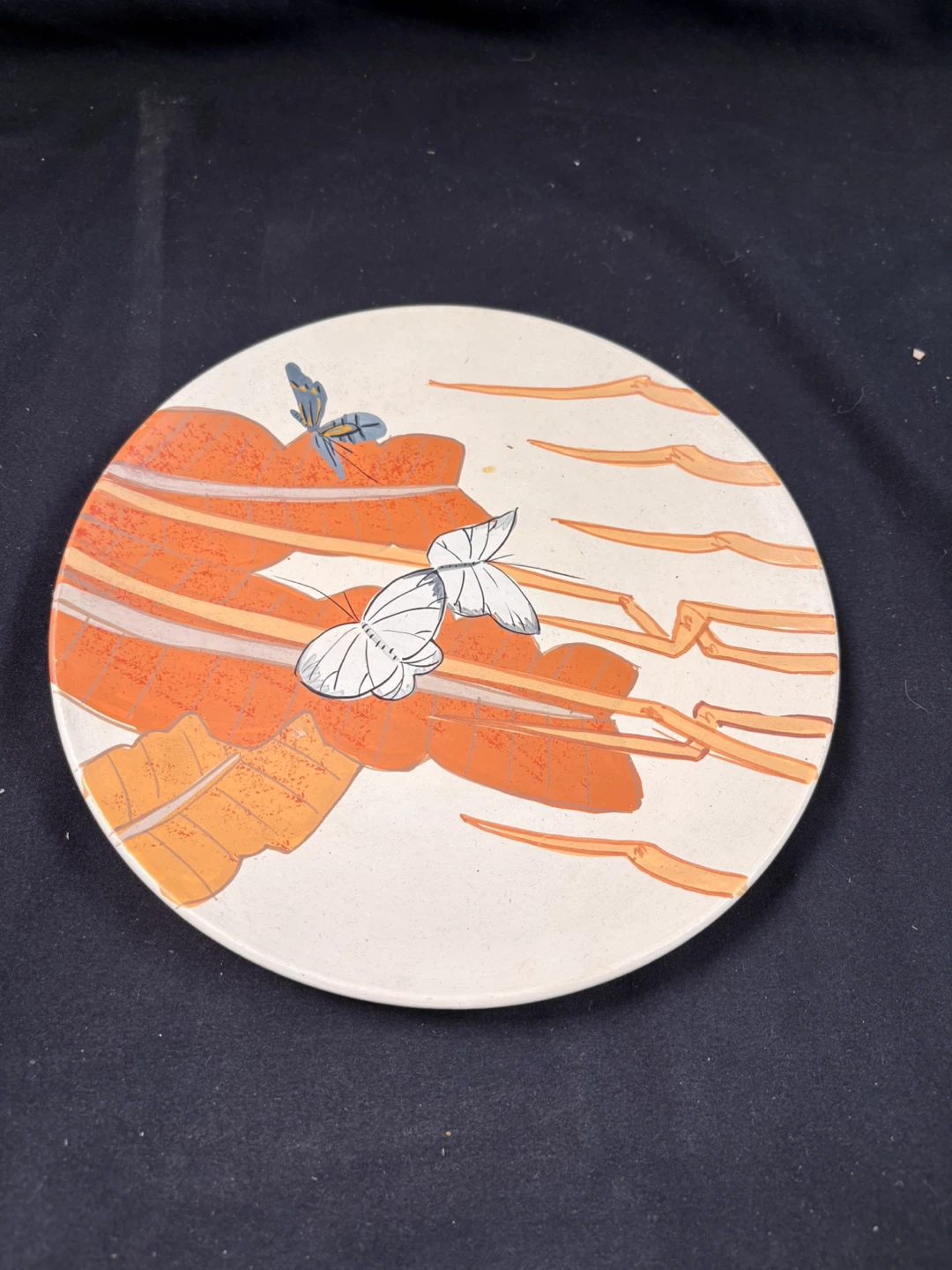 Decorative Plate with Butterfly Design