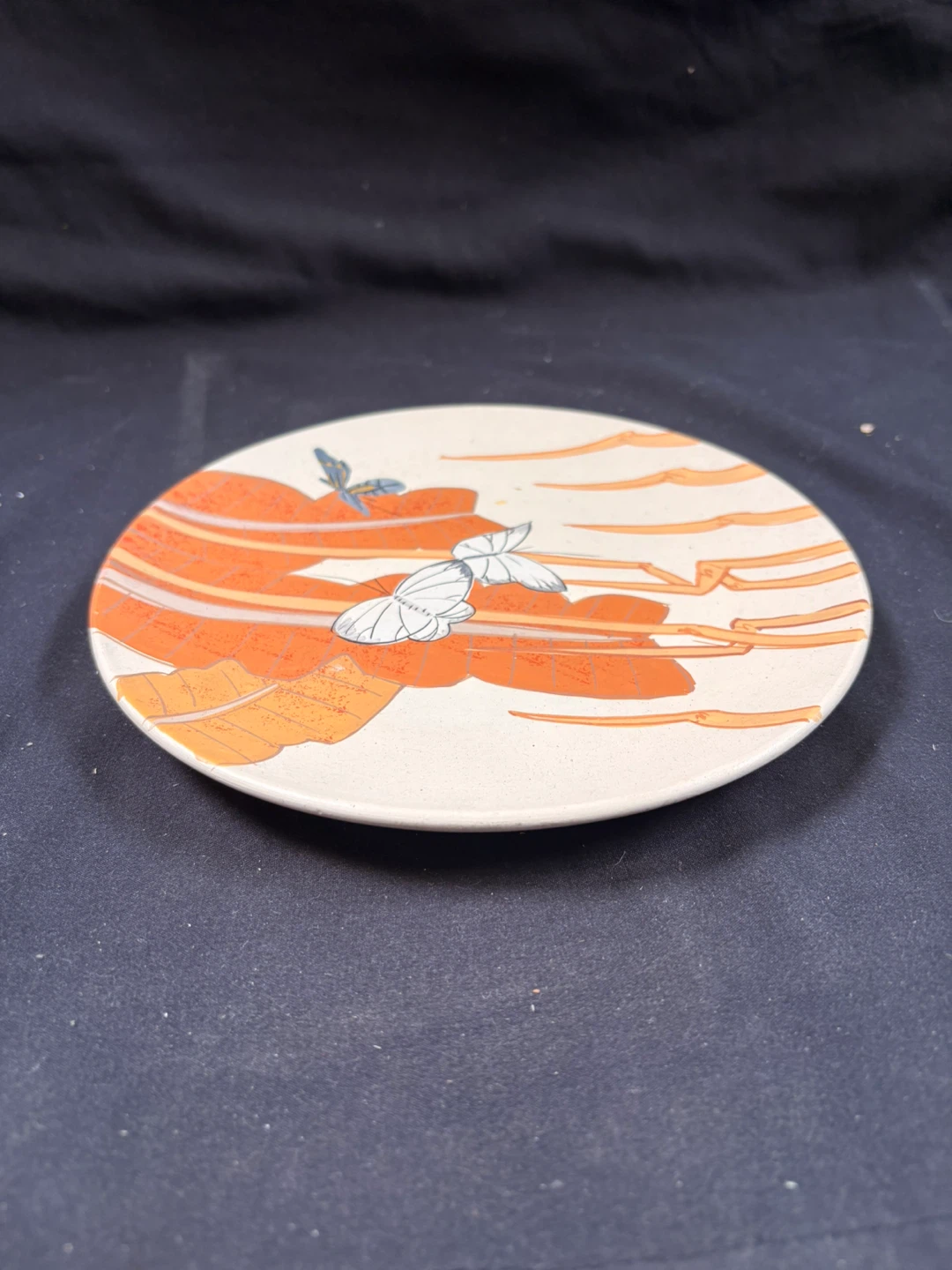 Decorative Plate with Butterfly Design - photo 2