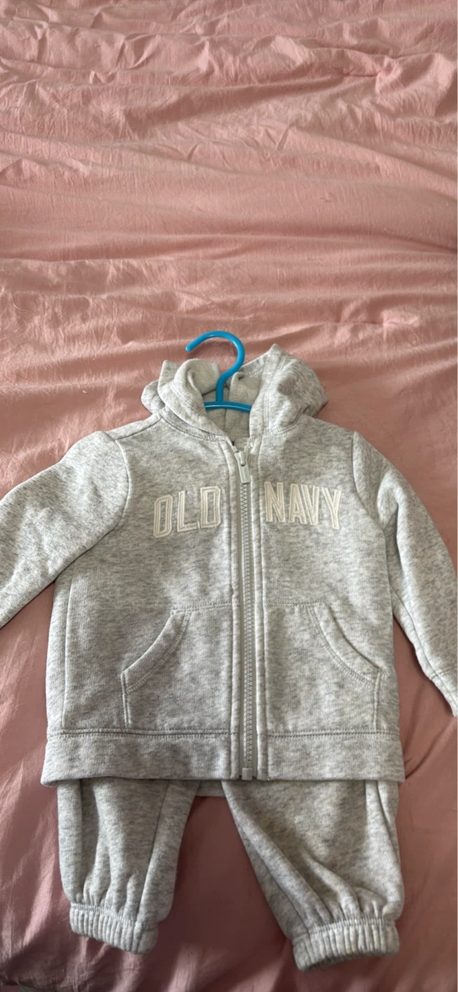 Old Navy Grey Hoodie and Pants Set