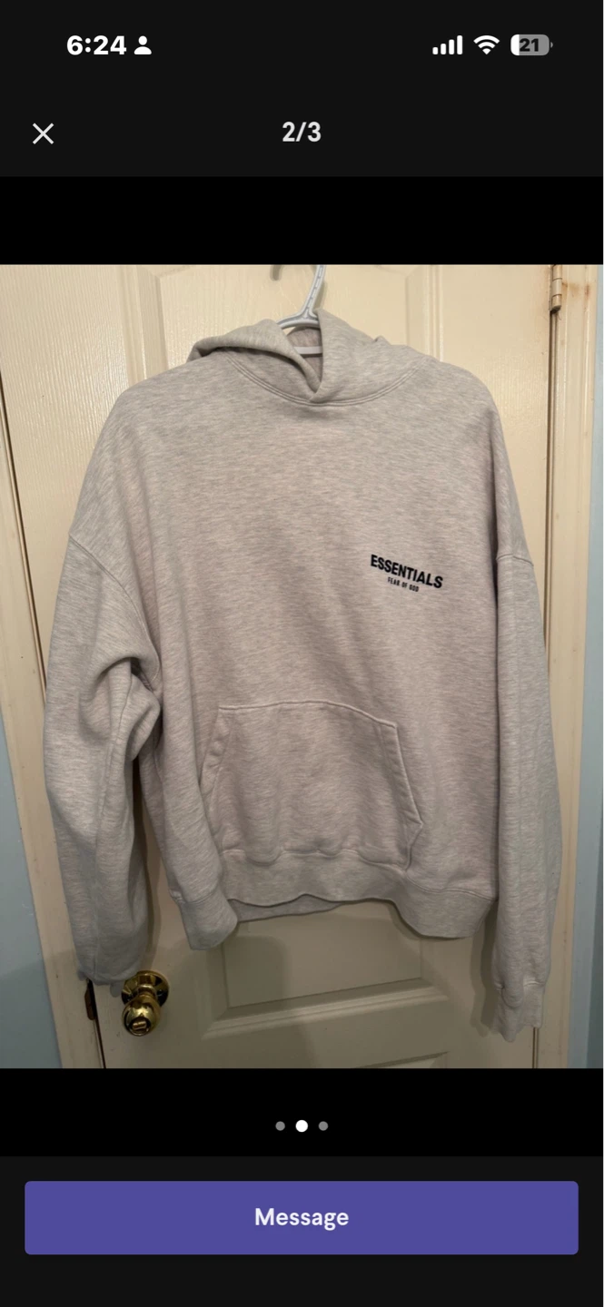 Used Fear of God Essentials Hoodie