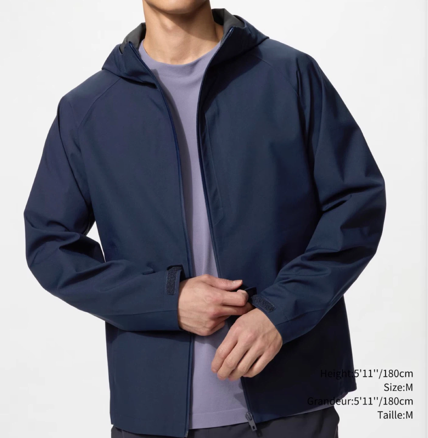 Uniqlo block tech parka size M