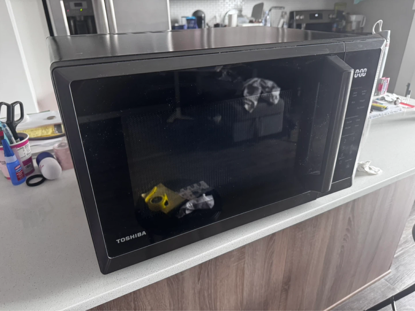 Toshiba Black Microwave