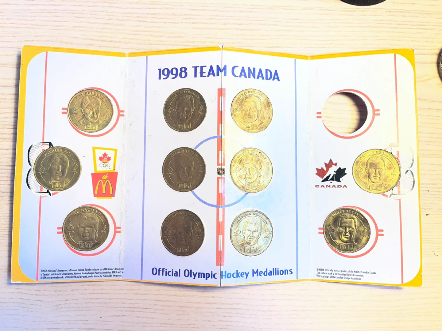1998 Team Canada Official Olympic Hockey Medallions - photo 2