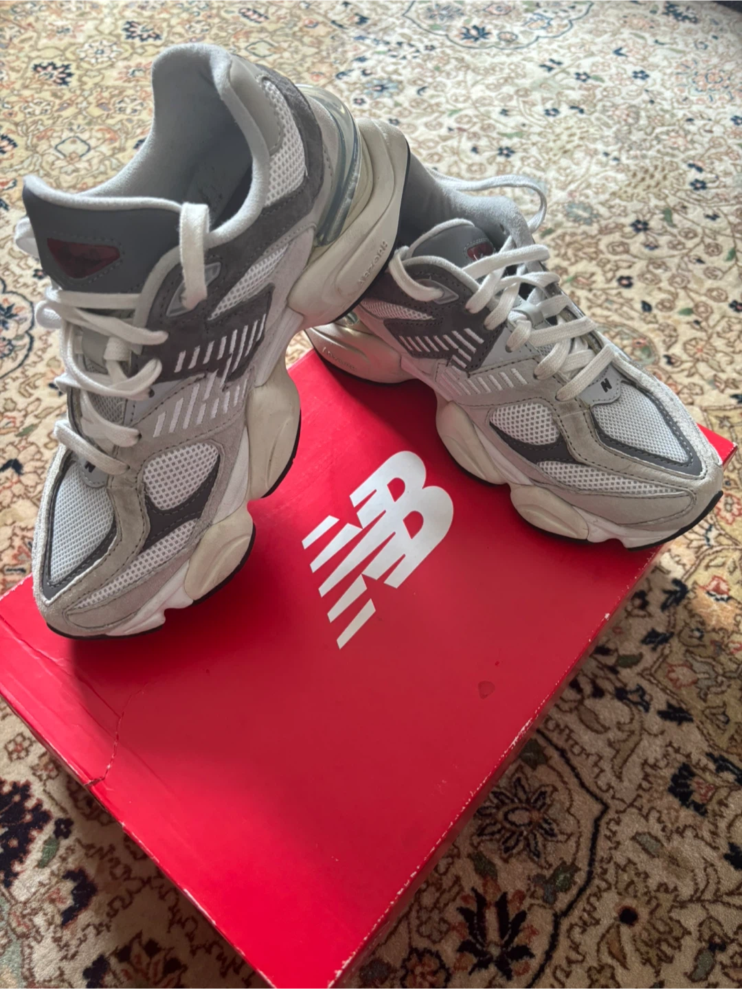 New Balance 9060 Grey Running Shoes - photo 2