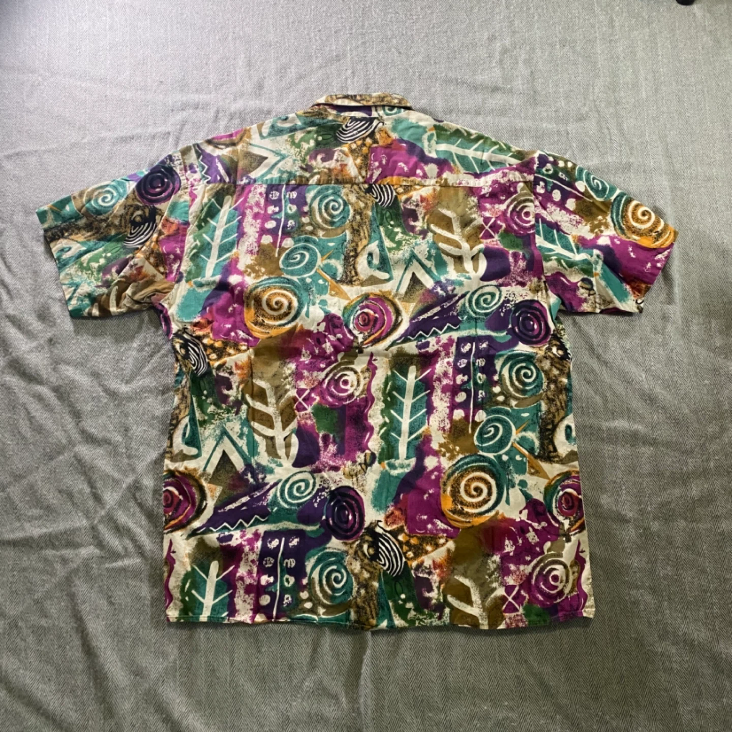 Vintage Expressions Worldwide Button Up Shirt Size L - photo 4