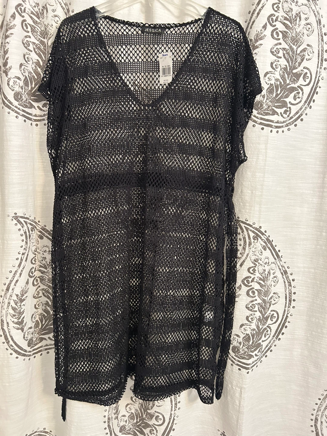 Jessica Black Crochet Swim Cover-Up