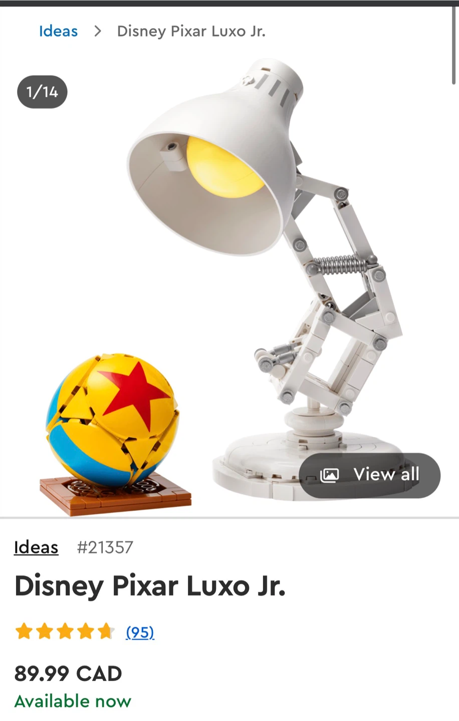 Lego 21357 Pixar Luxo - photo 3