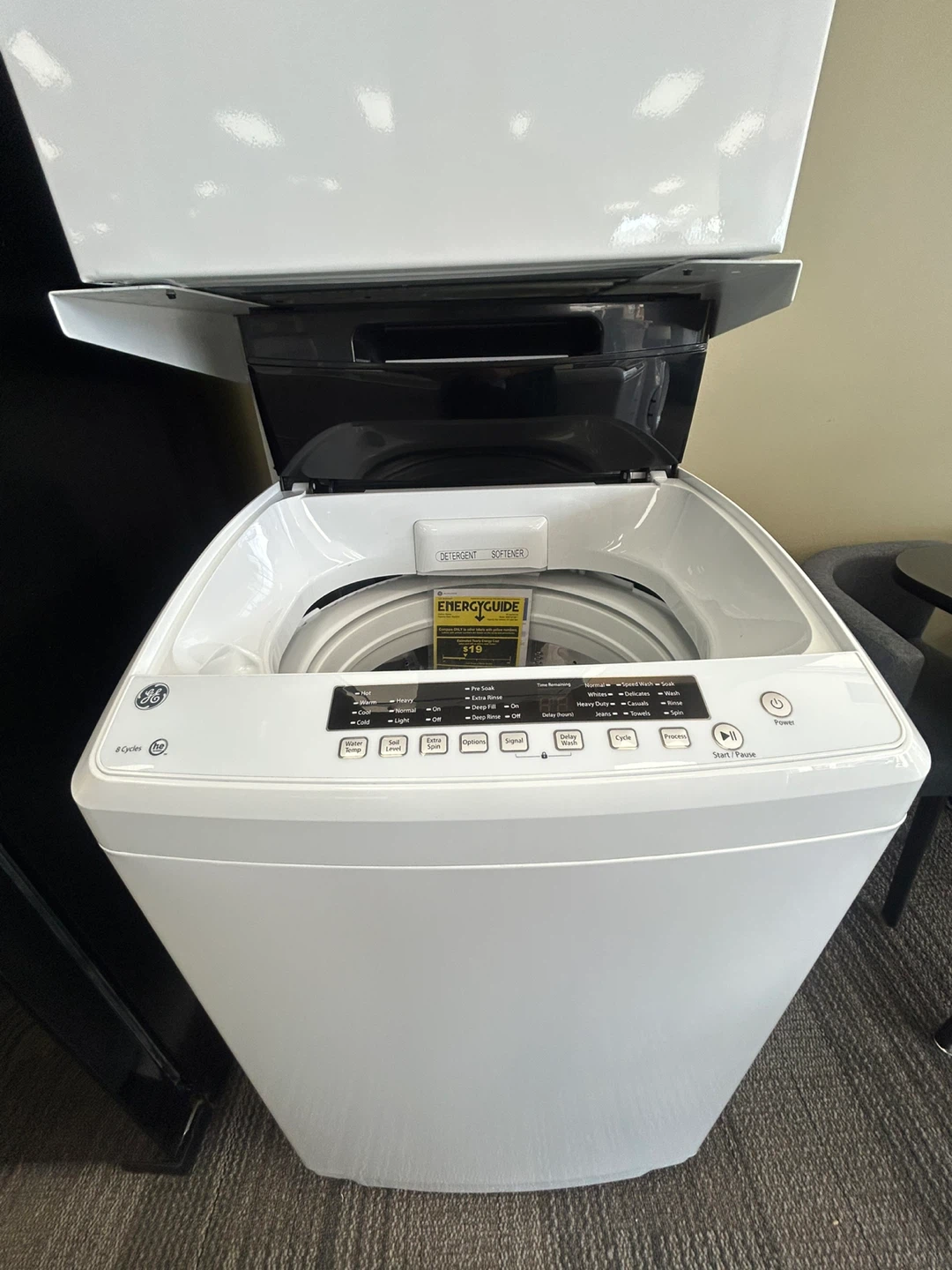 GE Stackable washer and dryer - photo 3