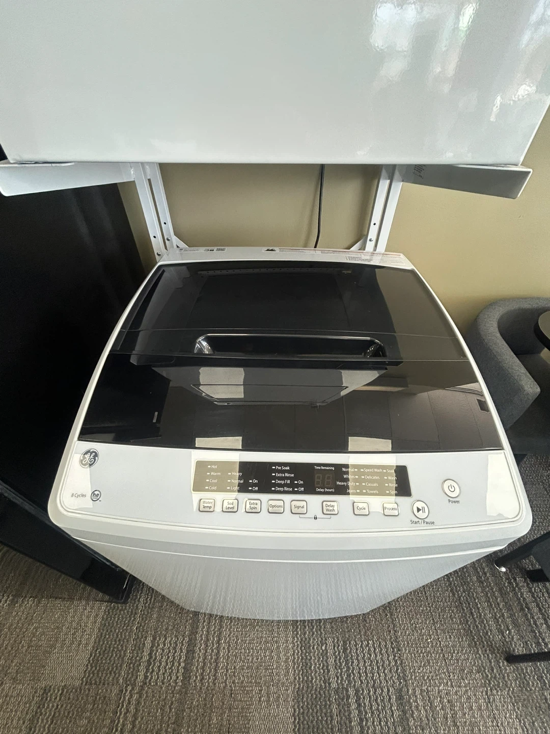 GE Stackable washer and dryer - photo 4