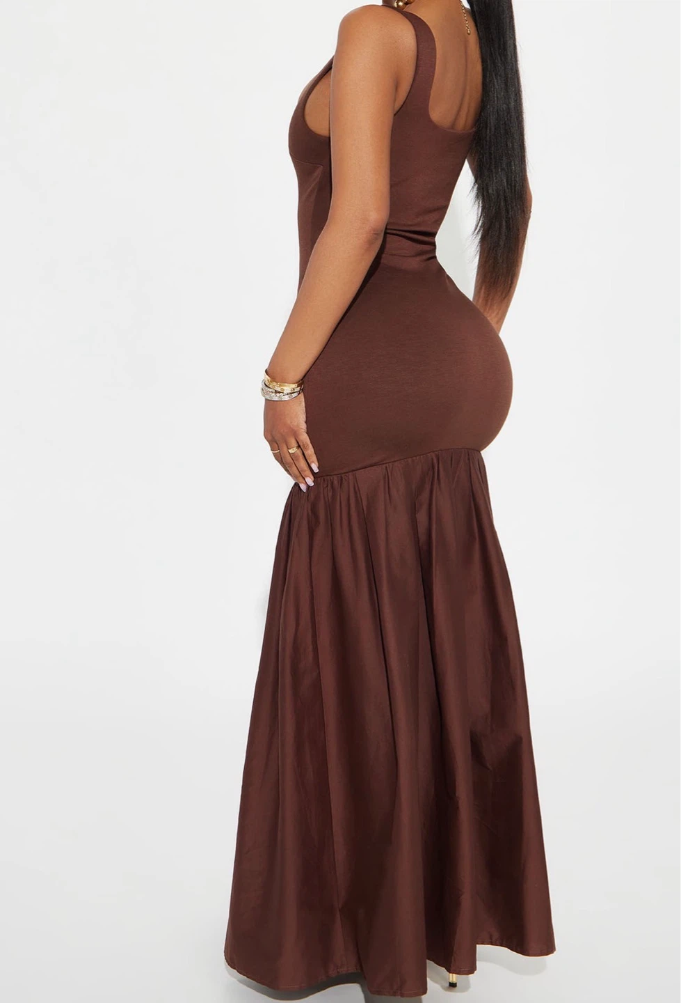 Brown Maxi Dress - photo 4
