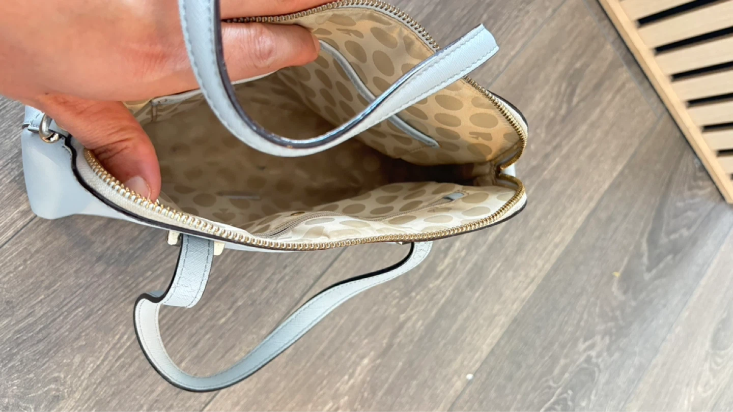 Kate Spade Light Blue Leather Satchel Handbag - photo 5