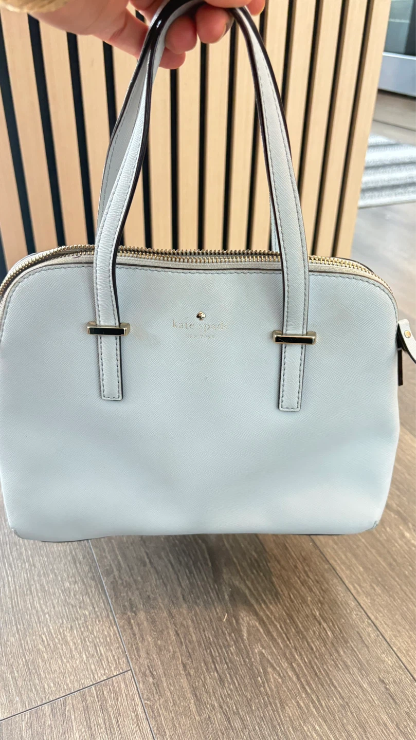 Kate Spade Light Blue Leather Satchel Handbag - photo 4
