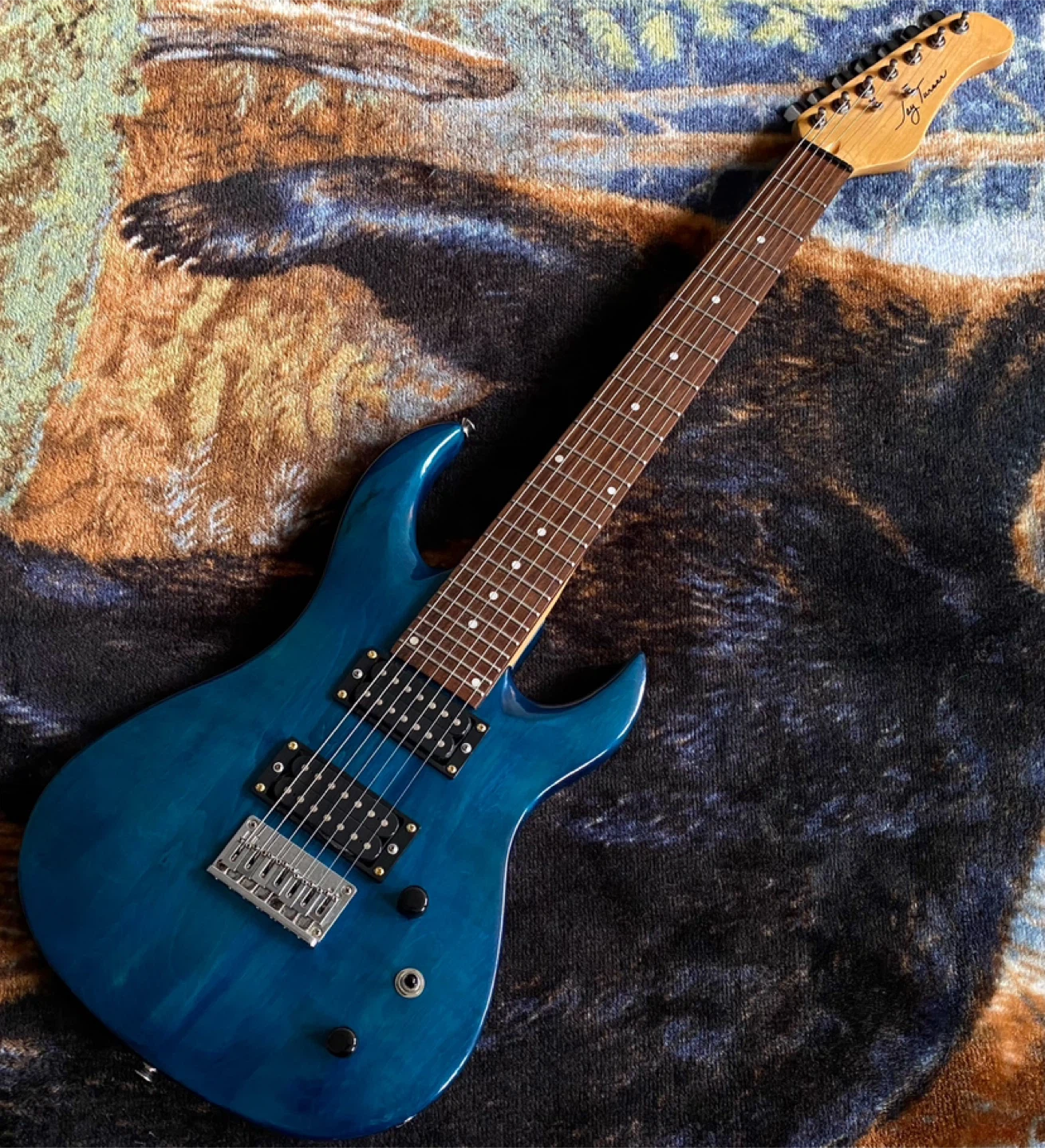 Killer Jay Turser JT-700 7-String ~ Transparent Blue - photo 2