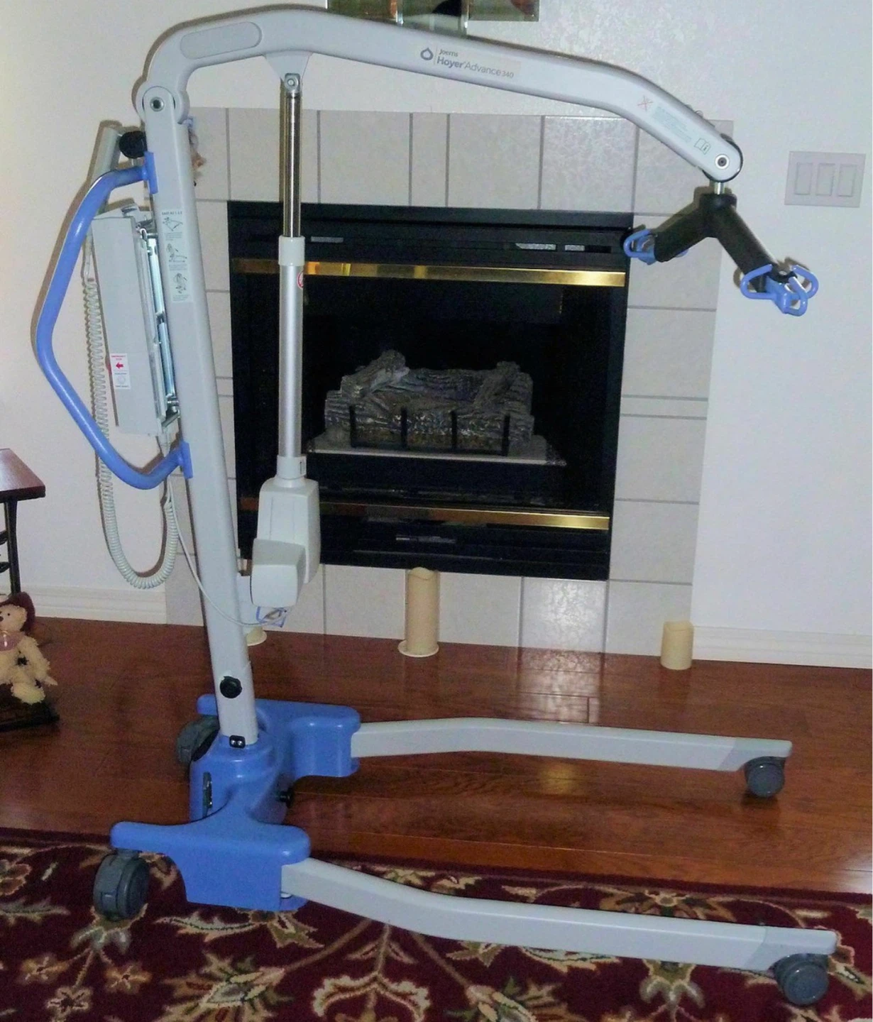 Hoyer lift for patient transfers