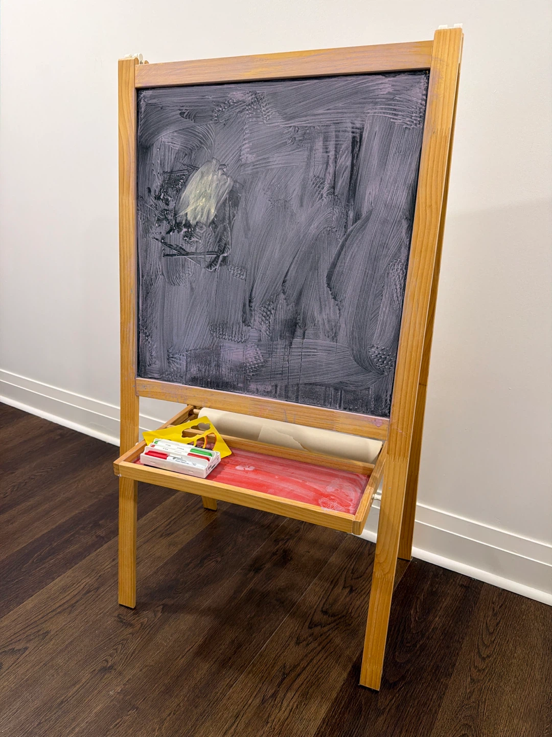 Wooden Double-Sided Easel for Kids