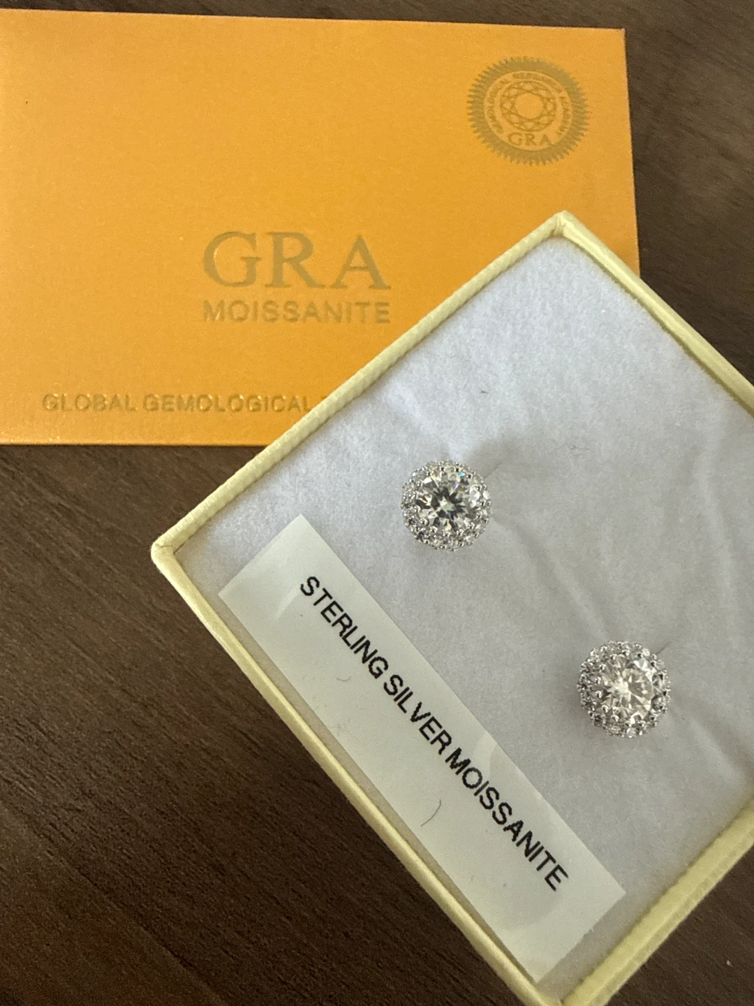 Sterling Silver Moissanite earing - photo 5