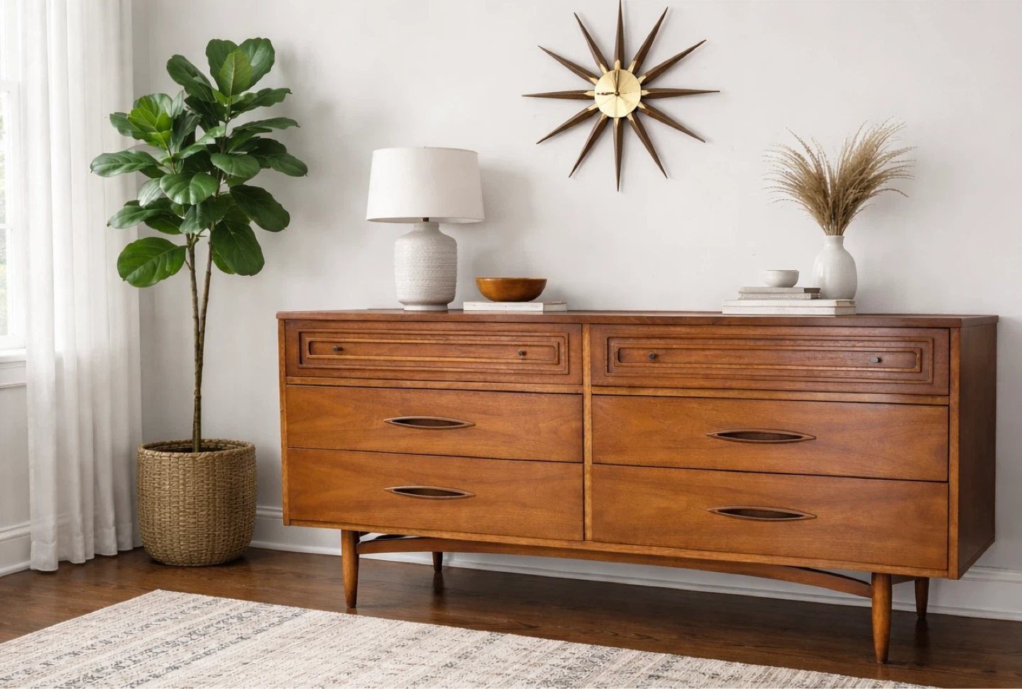 Mid century modern Broyhill dresser/ credenza