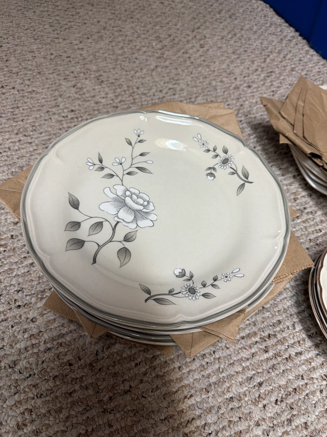 Southampton Stoneware Collection Plates 12” diameter