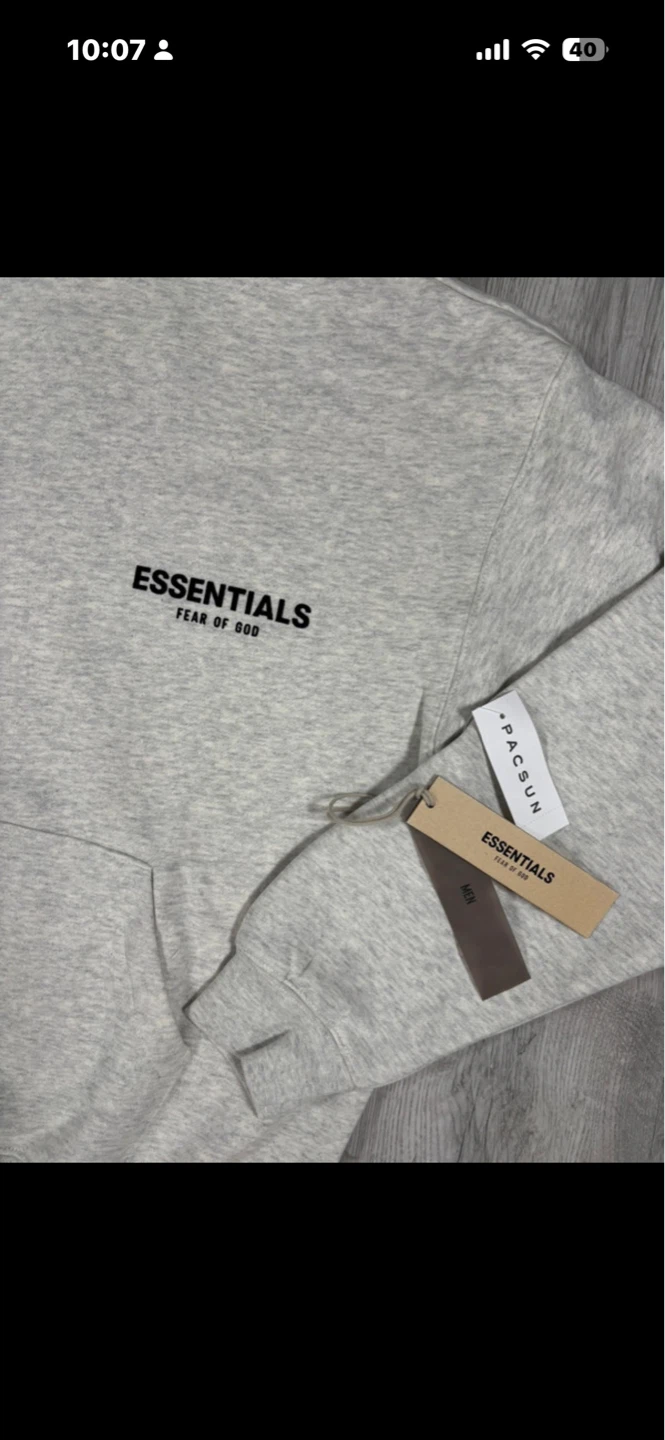 Fear of God Essentials Hoodie Grey XS - photo 5