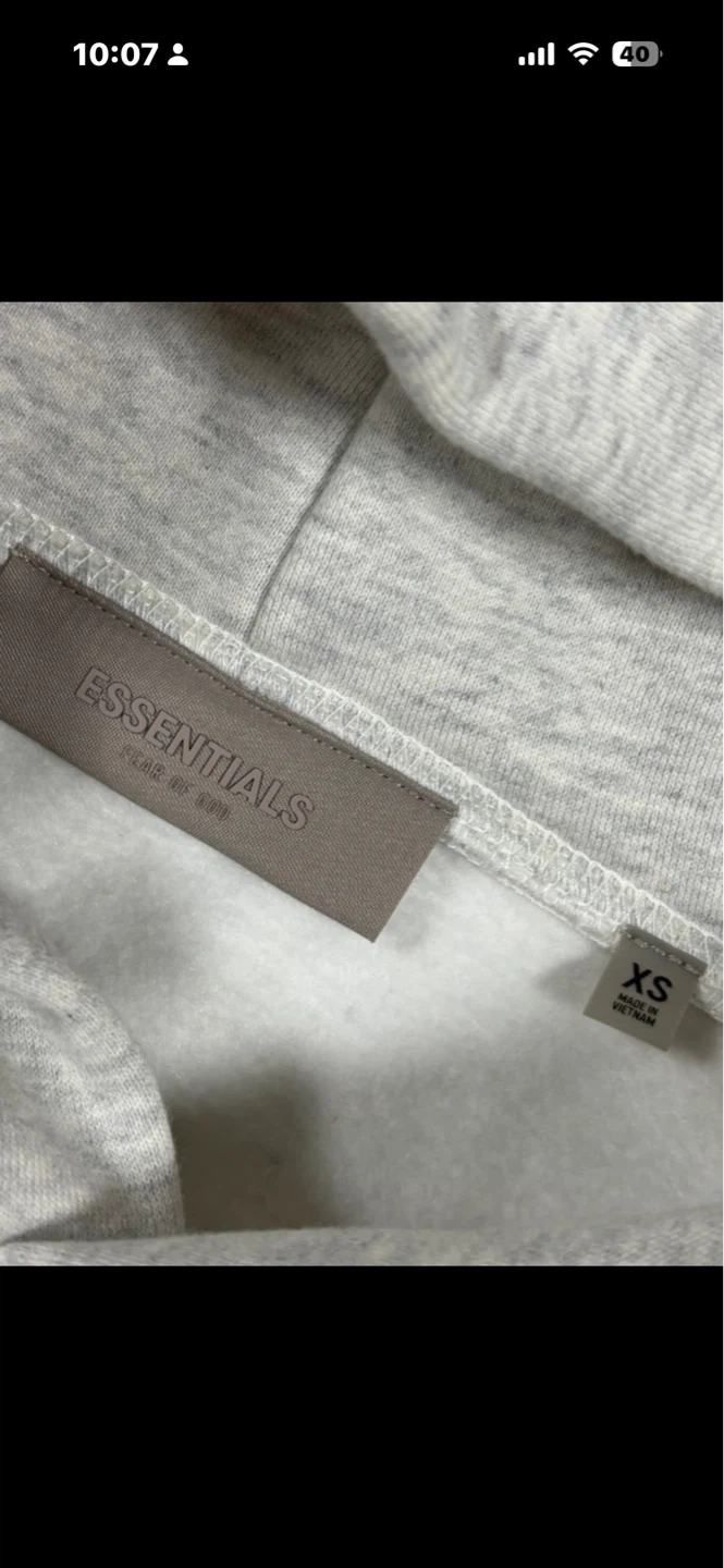 Fear of God Essentials Hoodie Grey XS - photo 4