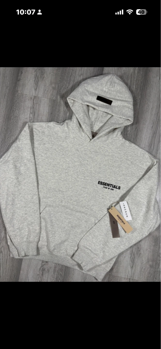 Fear of God Essentials Hoodie Grey XS - photo 2