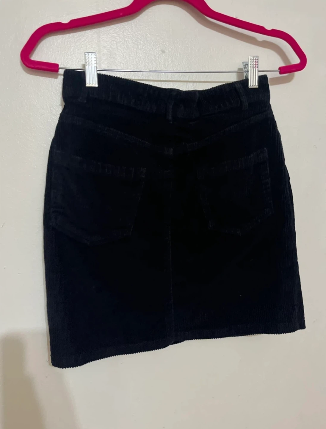 Pieces Black Corduroy Mini Skirt Size S - photo 2