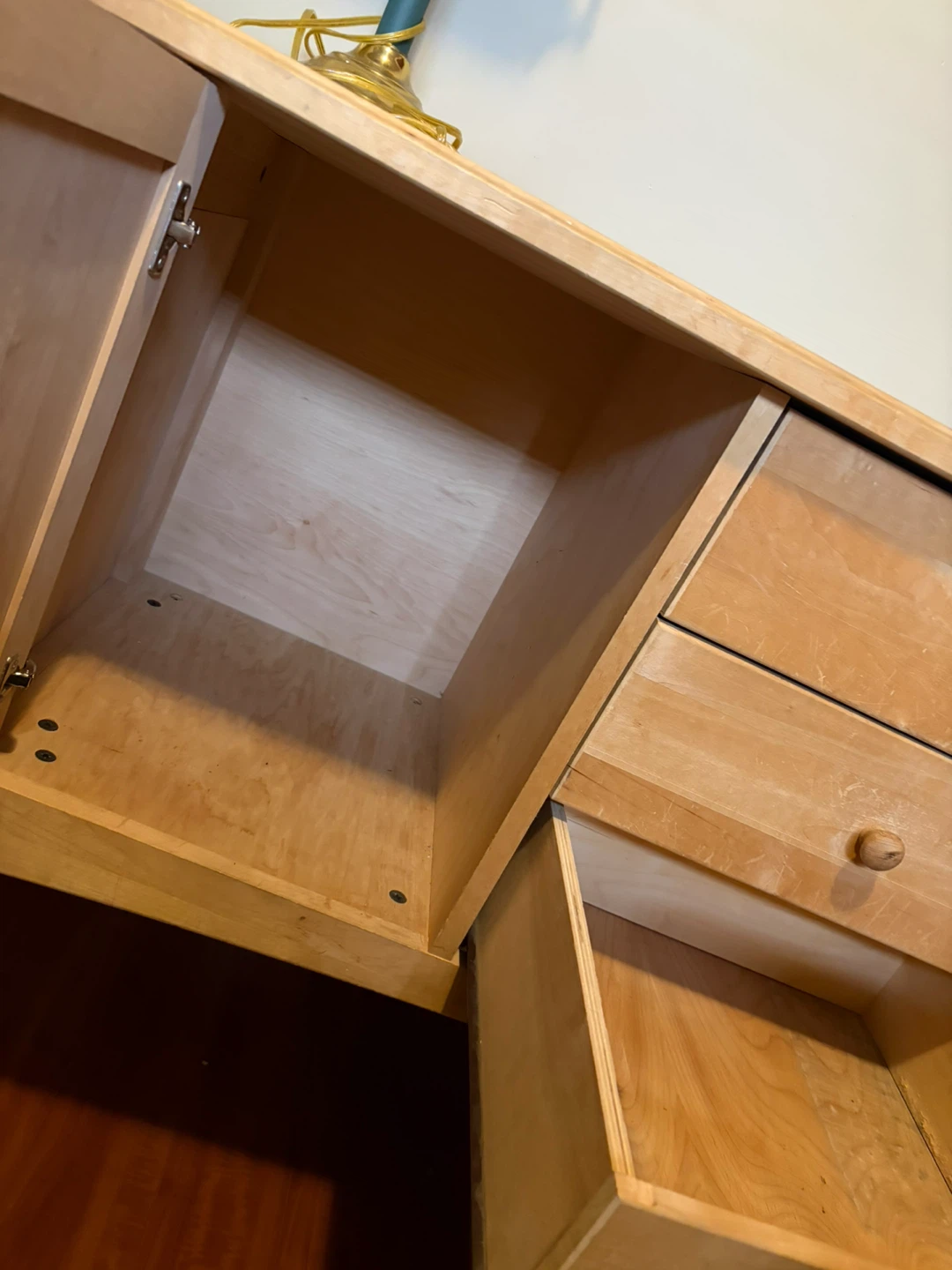 Light Wood Dresser or Sideboard with Drawers and Cabinets - photo 2