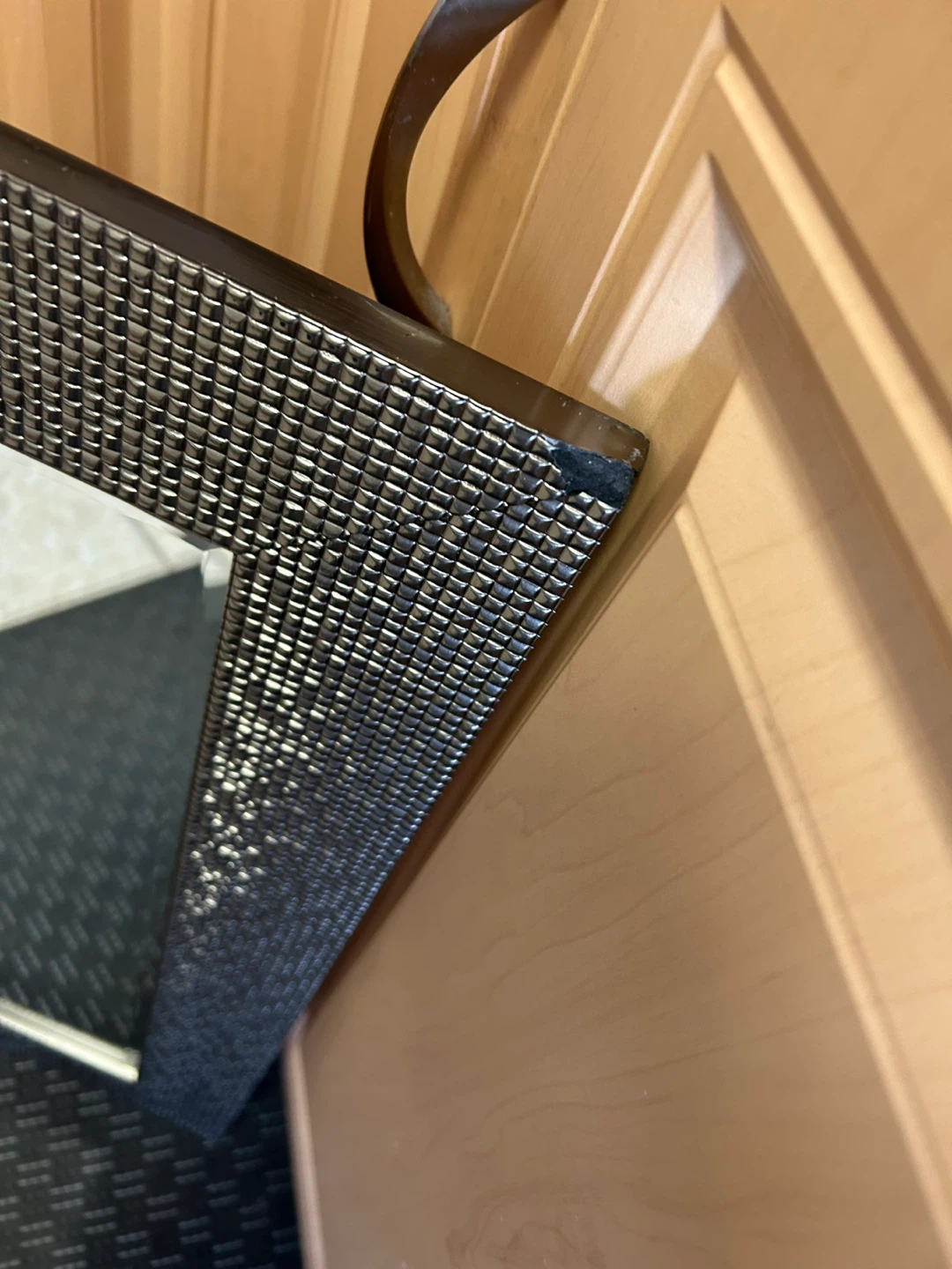 Textured Frame Wall Mirror - photo 3
