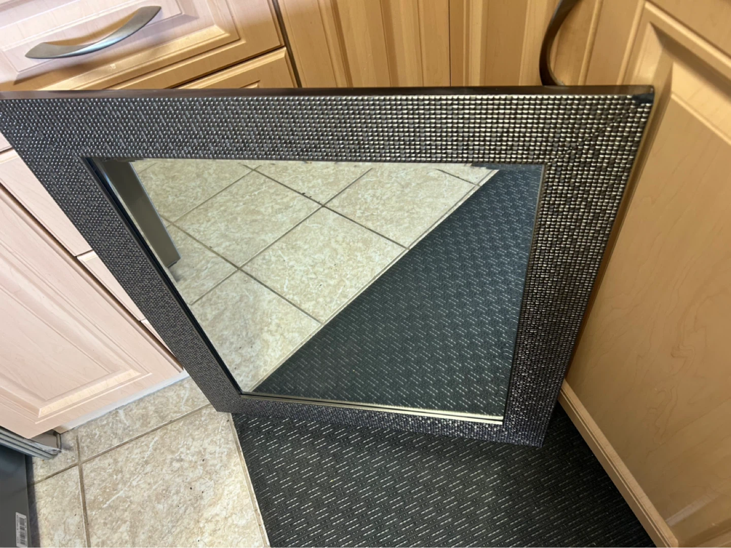 Textured Frame Wall Mirror