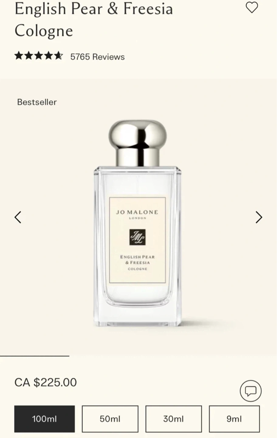 Jo Malone English Pear & Freesia Cologne