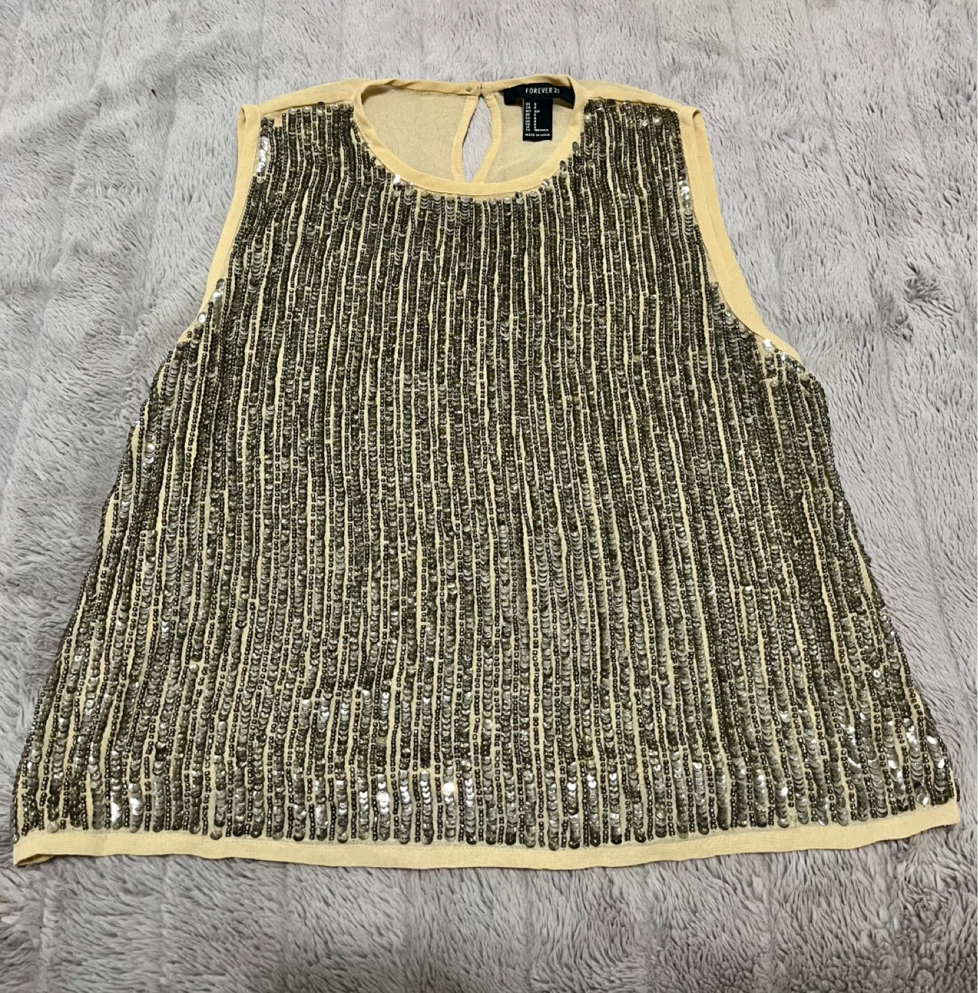 Forever 21 Sequin Sleeveless Top - Size S - photo 5