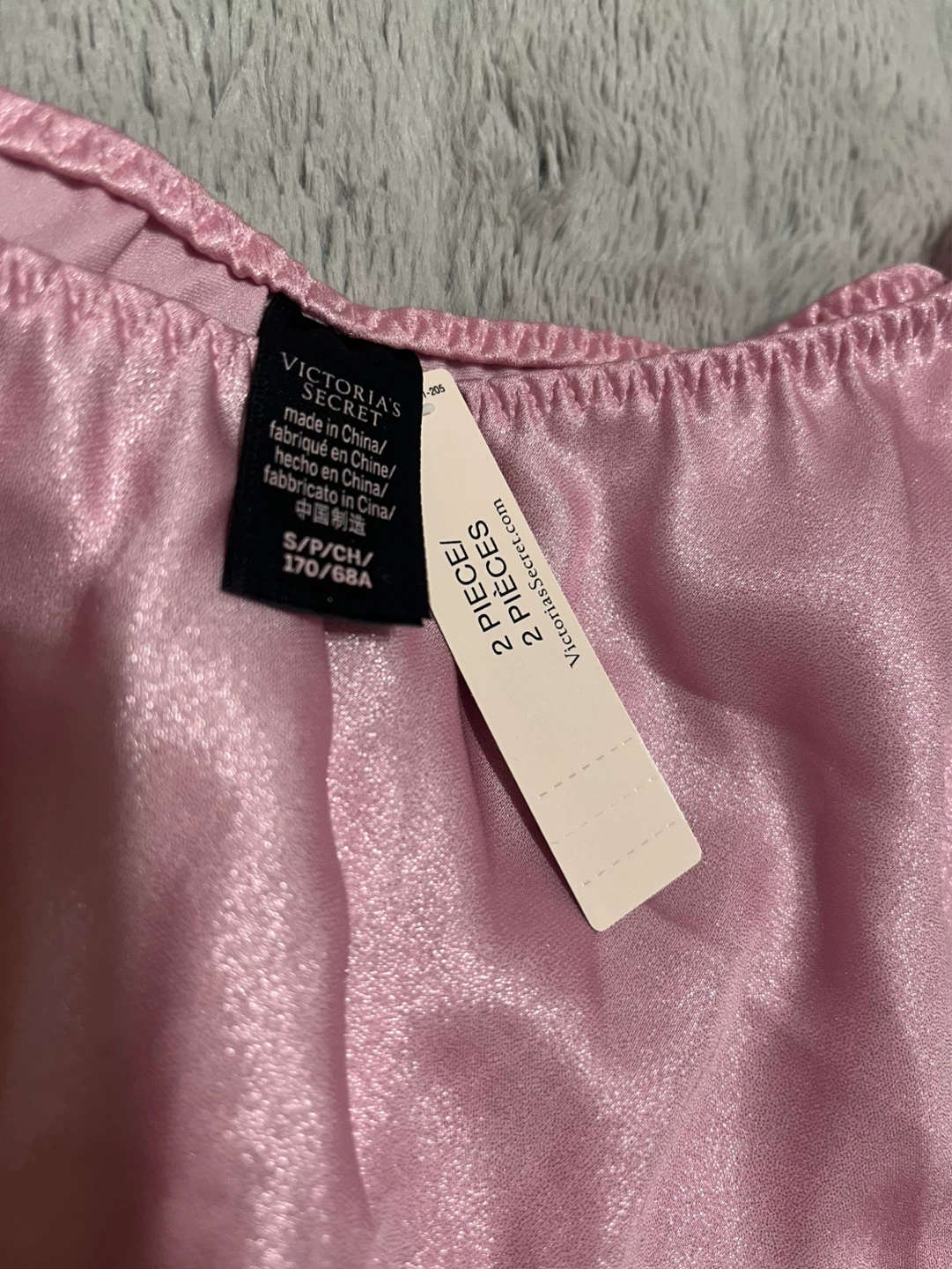 Victoria's Secret Pink Lace Trim Cami & Shorts Pajama Set Small - photo 5