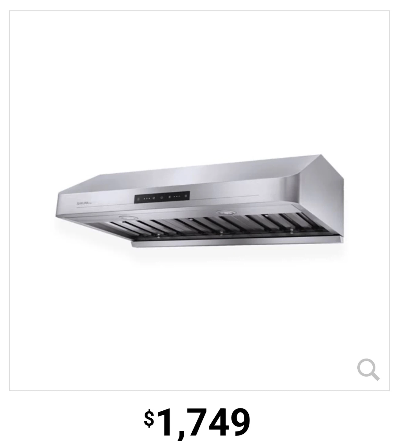 Sakura B53+ 36 Kitchen Range Hood - Stainless Steel