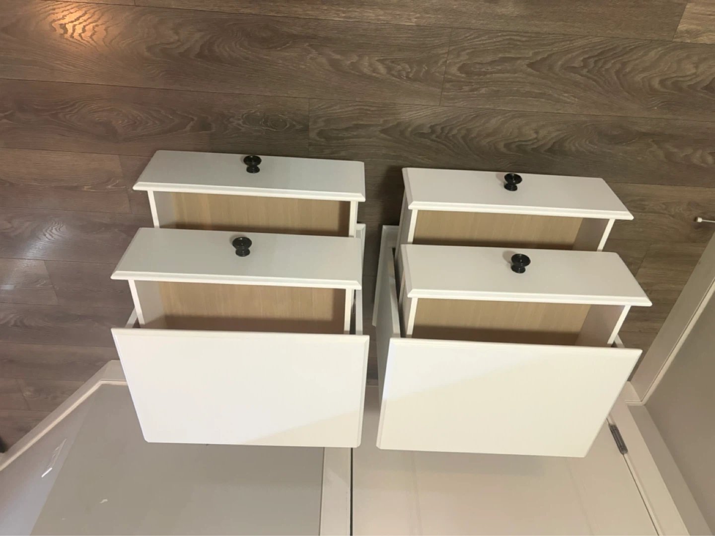 White 2-Drawer Nightstands (Set of 2) - photo 5