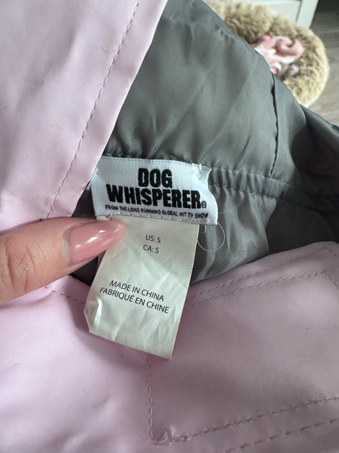 Dog Whisperer Pink Dog Raincoat Size S - photo 3