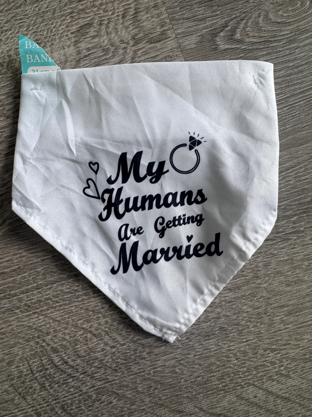 My Humans Are Getting Married Dog Bandana