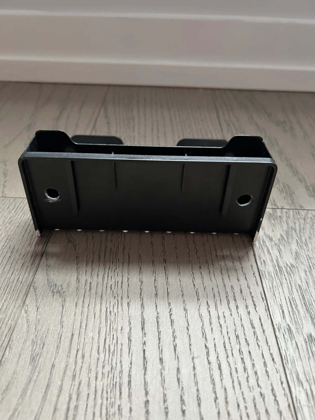 Preowned Black Metal Wall Mount Holder organizing small items - photo 3