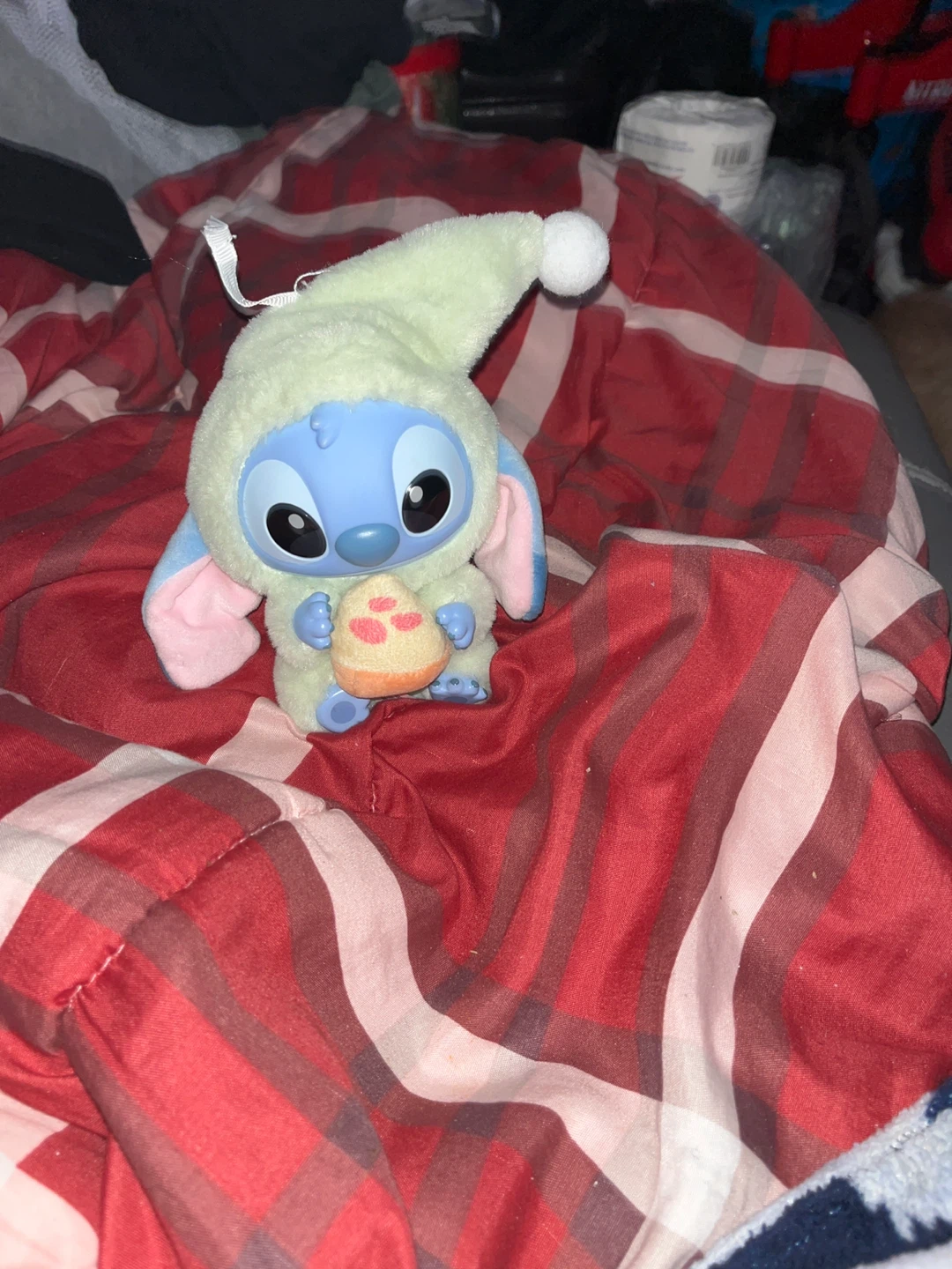 Miniso Stitch Plush with Hat and Treat