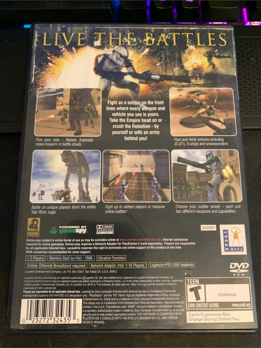 PlayStation 2 Star Wars: Battlefront Game - photo 2