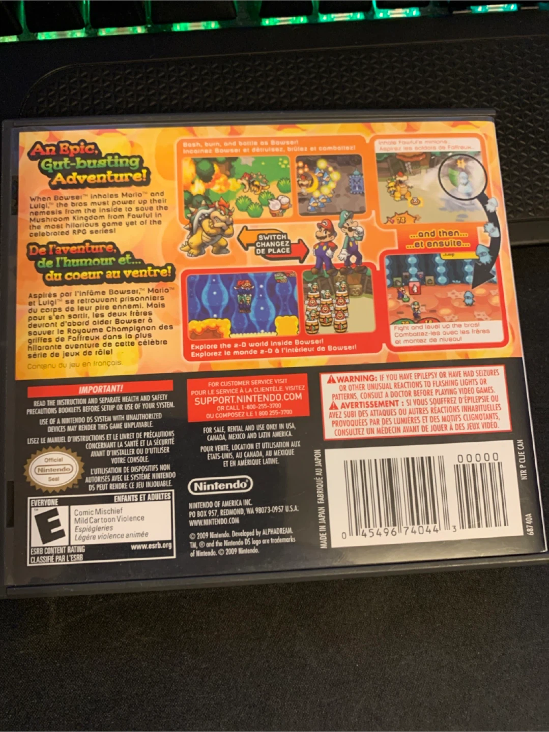 Mario & Luigi: Bowser's Inside Story Nintendo DS Game - photo 2
