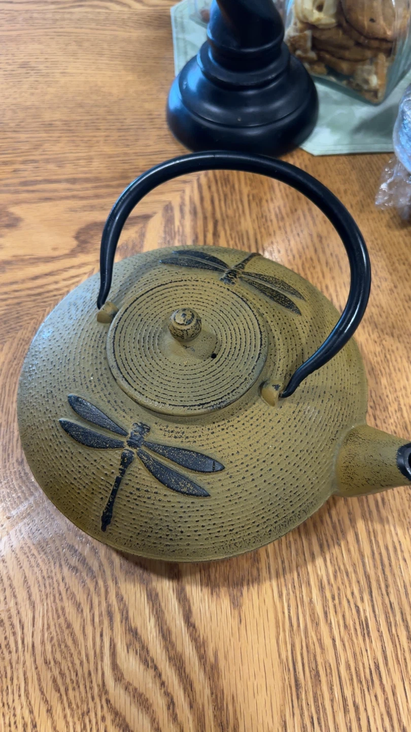 Cast Iron Dragonfly Tea Pot - photo 3