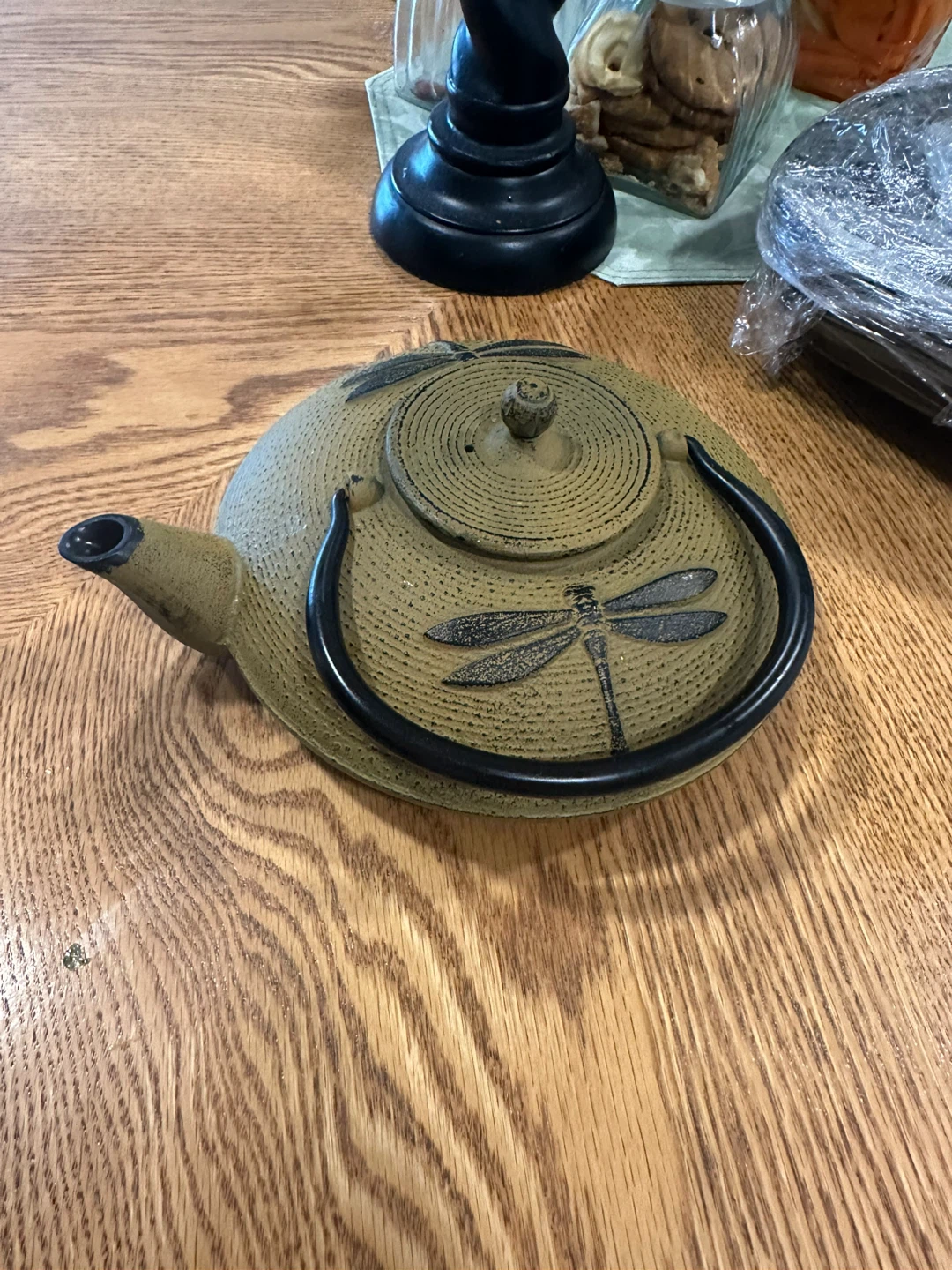 Cast Iron Dragonfly Tea Pot - photo 2