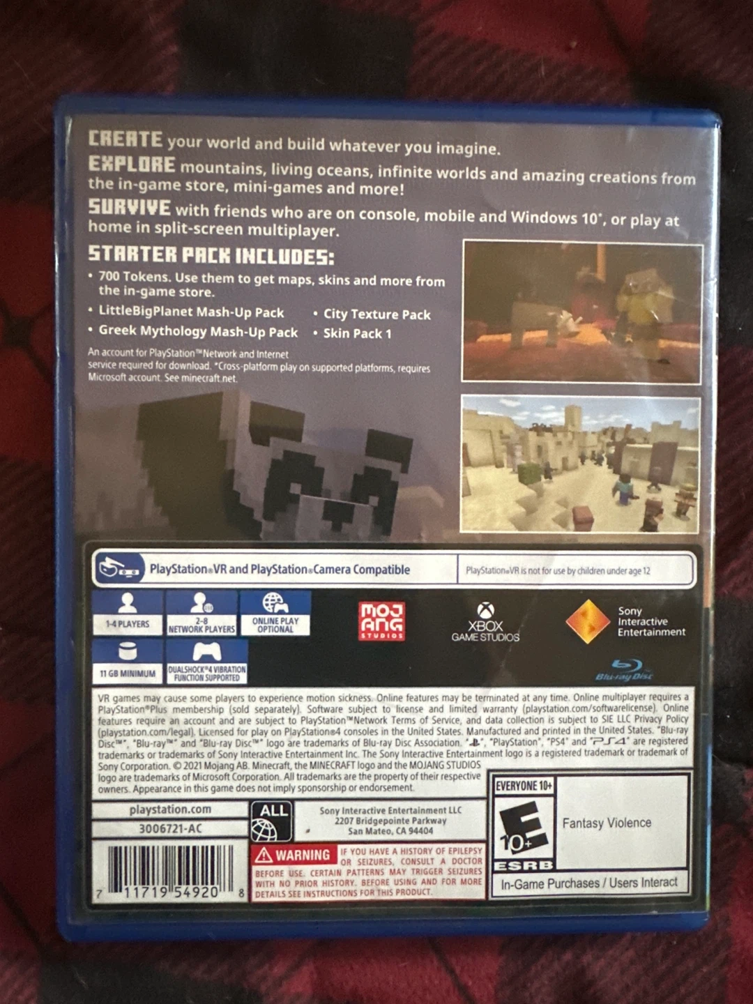 Minecraft PlayStation 4 Game with 700 Tokens - photo 2