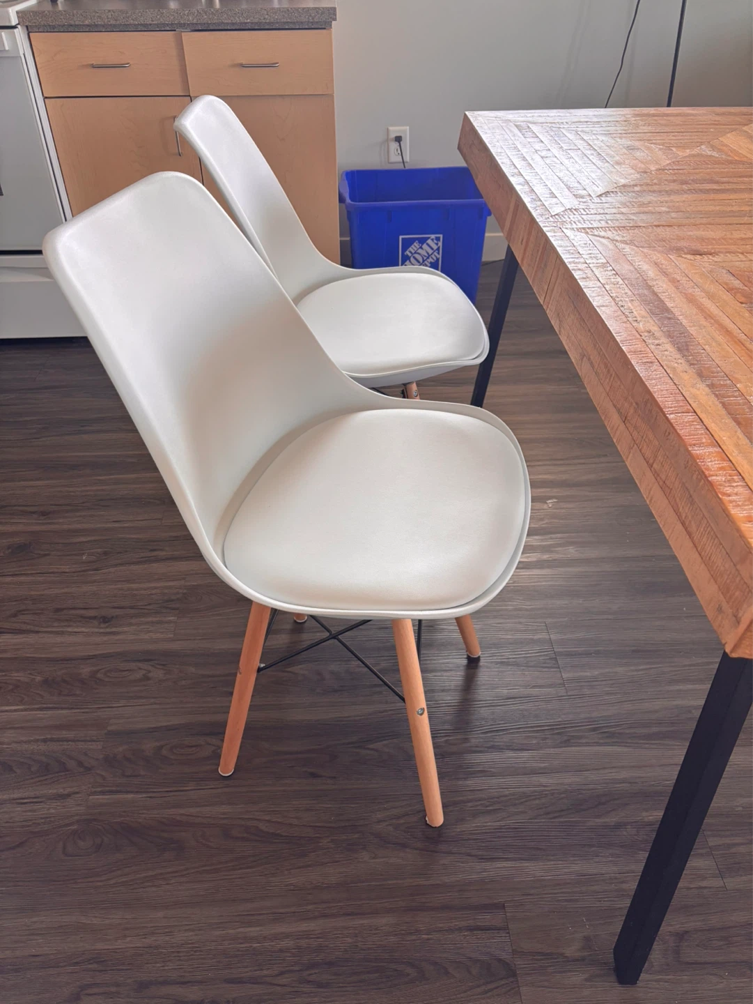 Rustic Wood Dining Table and Bench Set - photo 3