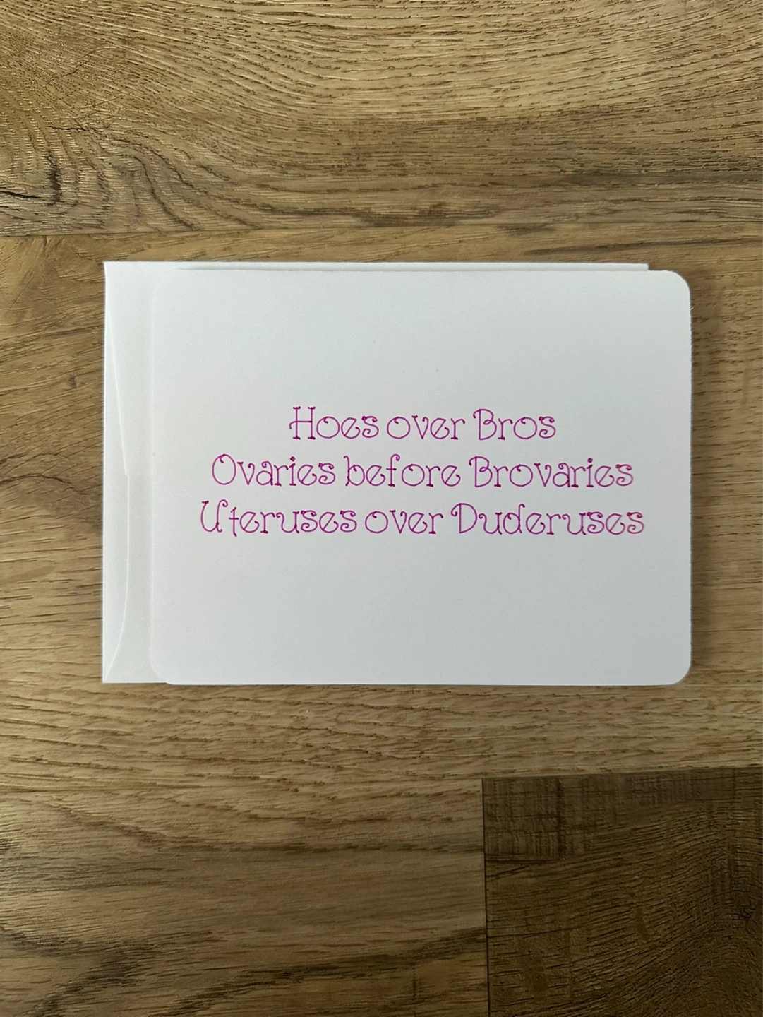 Handmade Funny Greeting Card
